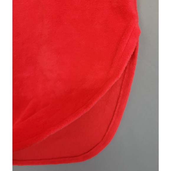 Hello Kitty Fleece Nightgown Adult Womens Medium Red Embroidered Pockets Saniro - Picture 6 of 14